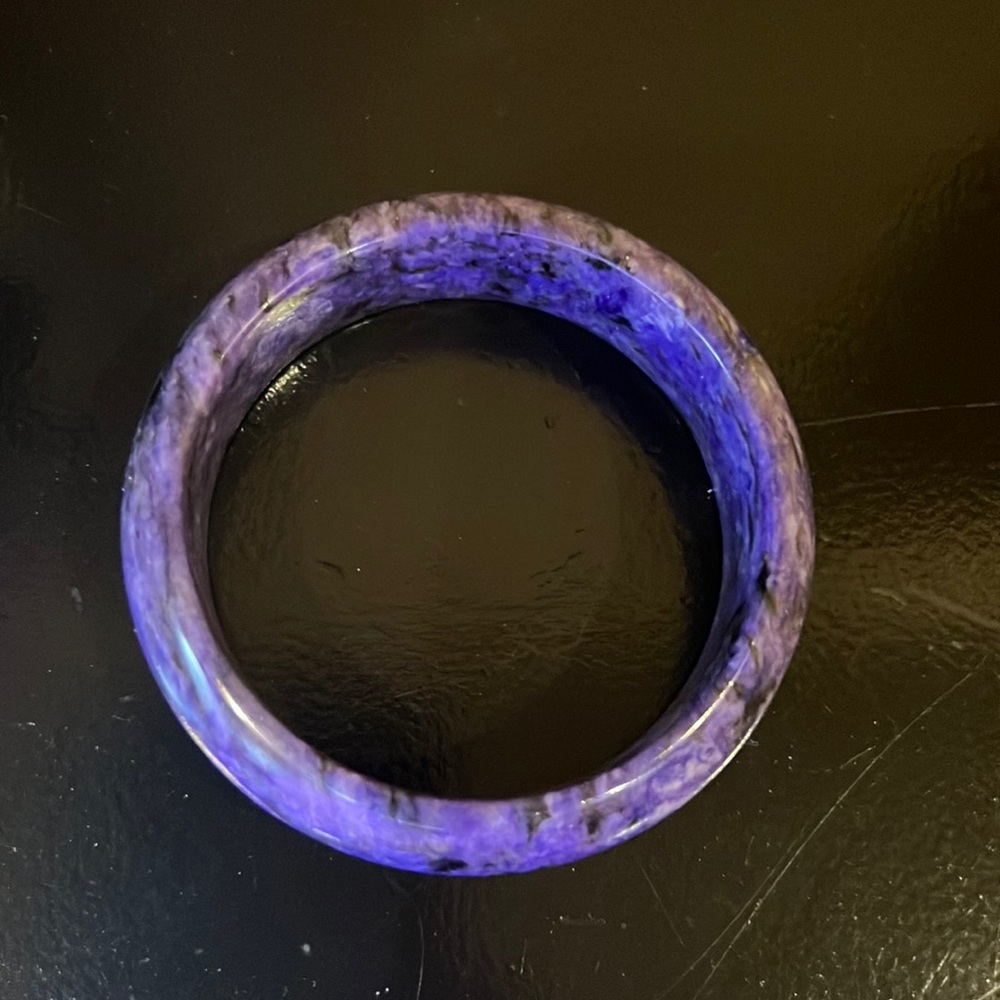 Genuine Charoite bangle